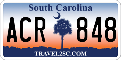 SC license plate ACR848