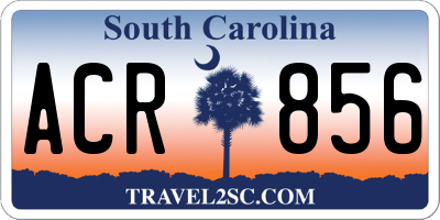 SC license plate ACR856