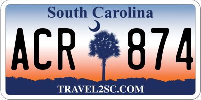 SC license plate ACR874