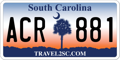 SC license plate ACR881