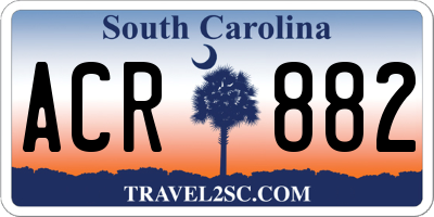 SC license plate ACR882