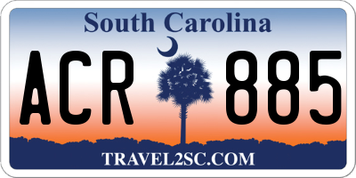 SC license plate ACR885