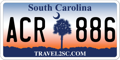 SC license plate ACR886