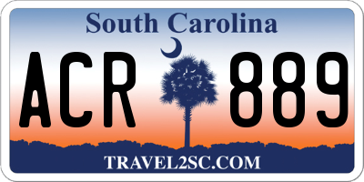 SC license plate ACR889