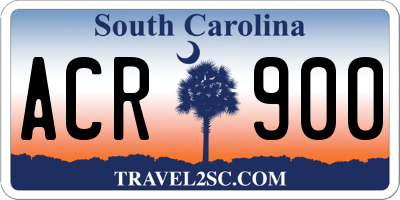 SC license plate ACR900