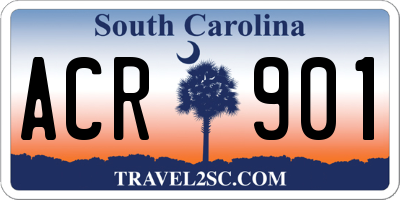SC license plate ACR901