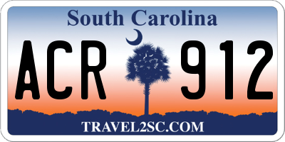 SC license plate ACR912