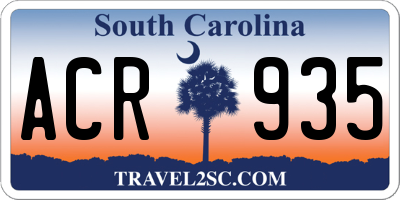 SC license plate ACR935