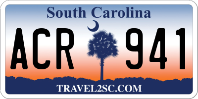 SC license plate ACR941