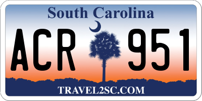 SC license plate ACR951