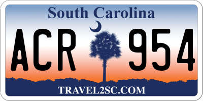 SC license plate ACR954