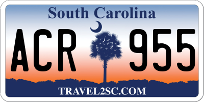 SC license plate ACR955
