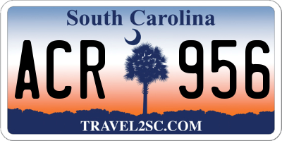 SC license plate ACR956