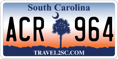 SC license plate ACR964