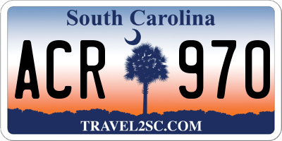 SC license plate ACR970