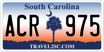 SC license plate ACR975