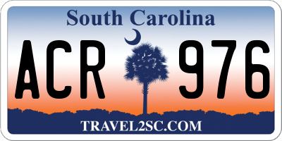 SC license plate ACR976