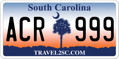 SC license plate ACR999