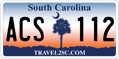 SC license plate ACS112