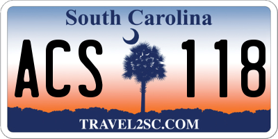 SC license plate ACS118