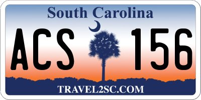 SC license plate ACS156