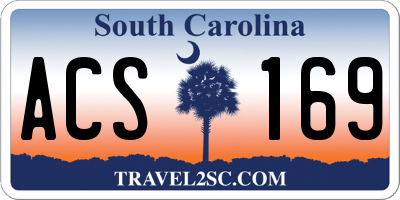 SC license plate ACS169