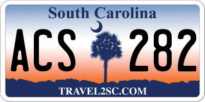 SC license plate ACS282