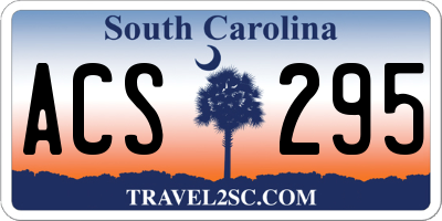 SC license plate ACS295