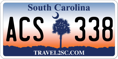 SC license plate ACS338