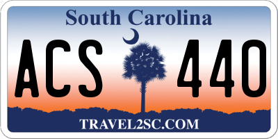 SC license plate ACS440