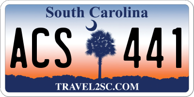 SC license plate ACS441