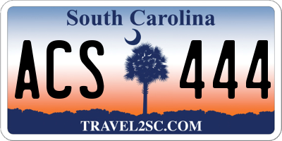 SC license plate ACS444