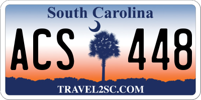 SC license plate ACS448