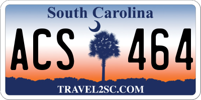 SC license plate ACS464