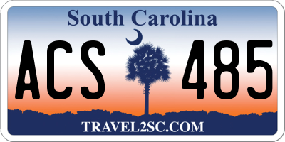 SC license plate ACS485
