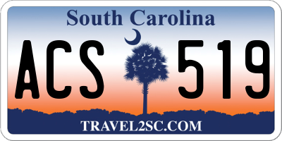 SC license plate ACS519