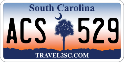 SC license plate ACS529