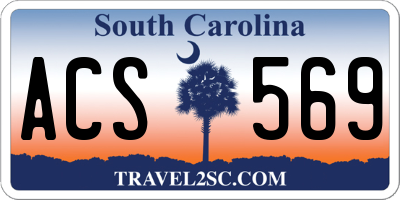 SC license plate ACS569