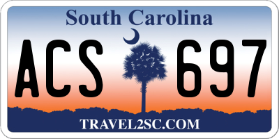 SC license plate ACS697