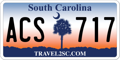 SC license plate ACS717