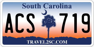 SC license plate ACS719