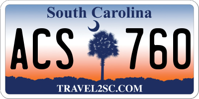 SC license plate ACS760