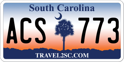 SC license plate ACS773