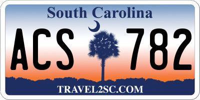 SC license plate ACS782