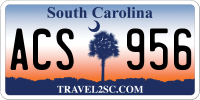 SC license plate ACS956