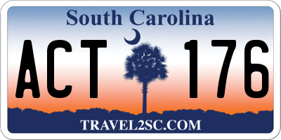SC license plate ACT176