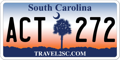 SC license plate ACT272