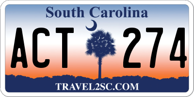SC license plate ACT274