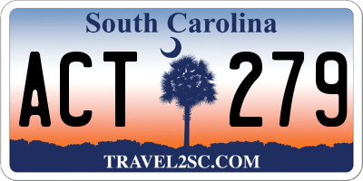SC license plate ACT279