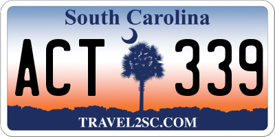 SC license plate ACT339